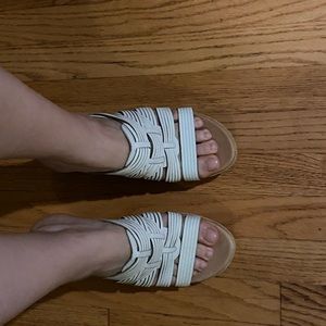 Platform Wedge slide sandal